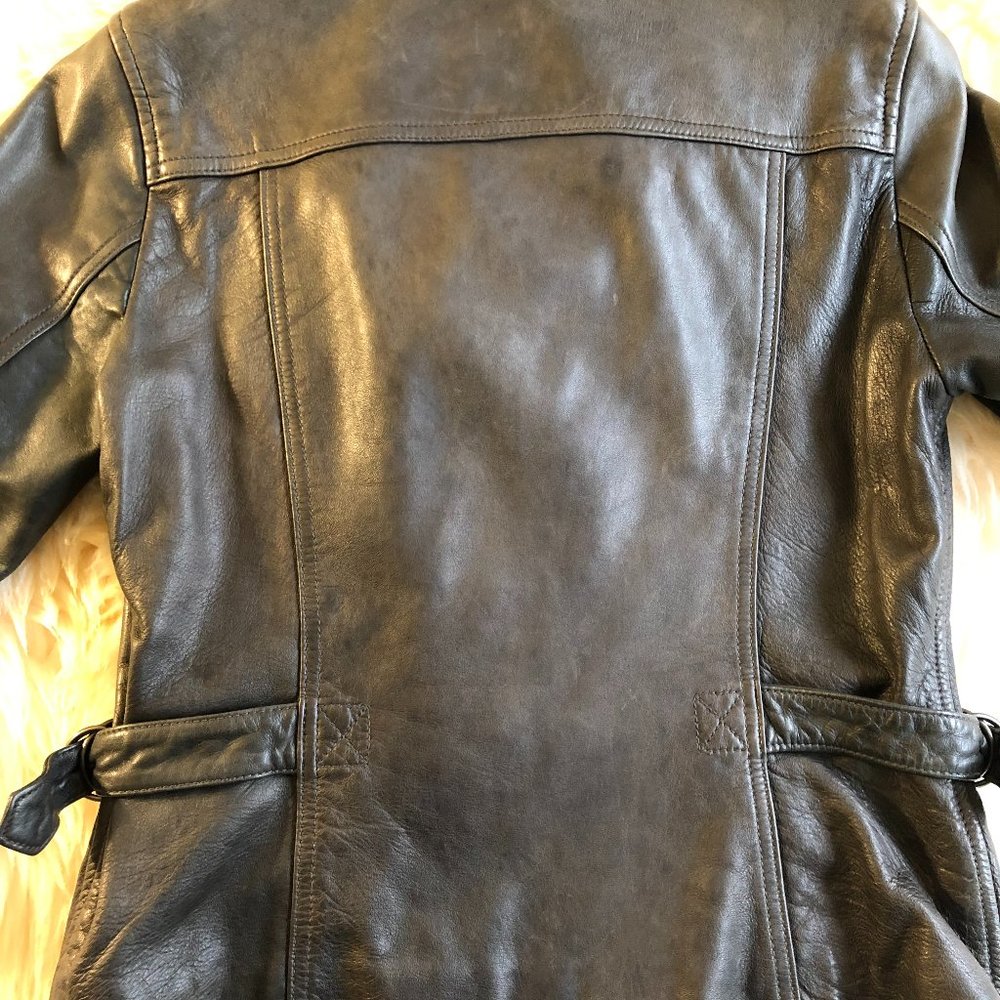 Banana Republic Black Leather Moto Jacket - Picture 16 of 16
